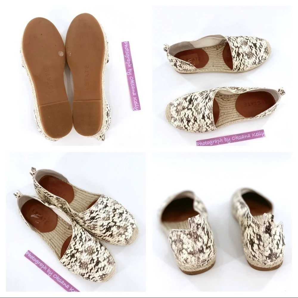 1.STATE Women's White Dela Espadrille Flat 7.5 M